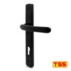 TSS Black UPVC Door Handle Pair Set, 92mm PZ (Centres),