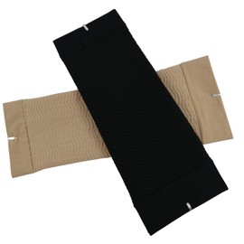 2Pairs Arm Sleeves Shaper Slimming Elastic Arm Wraps Sleeve for Women Girls Lose Weight Helps Lose Fat(Black+Skin Color)