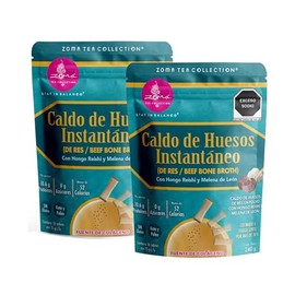 2 Pack Caldo De Huesos De Res En Polvo Zoma Tea De 240g