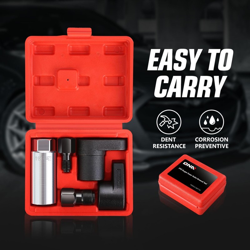 DNA MOTORING 5pcs Oxygen Sensor Socket & Thread Chaser Set