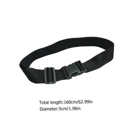 Baluue 2Pcs Nylon Wheelchair Safety Strap Skid Design for Enhanced Support Protection Quick Release Buckle for Easy Installation Adjustability for Users at Risk of Falling Black Color