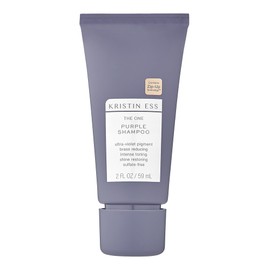 Kristin Ess Hair The One Purple Shampoo Mini Travel Size - Toning for Blonde Hair - Neutralizes Brass + Yellow Tones, Shine Restoring, Sulfate, Silicone and Paraben Free, Color Safe + TSA-Approved