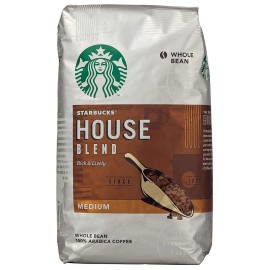 Starbucks House Blend Medium Roast Whole Bean 100 % Arabica Coffee 40 Oz 2 Pack