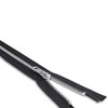 chamarra de aluminio de 61 cm con cierre negra de