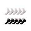 10 pairs of white and black disposable socks, travel portable