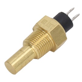 Water Temperature Sensor Aluminum Alloy Stable Fuel Water Temp Sensor Replacement for VDO NPT3/8 6‑24V 3W NPT3/8 Short Type