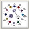 VDKIDKT Flower Screw Back Birthstone Stud Earrings for Women Girls,