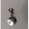 Pemby Studio LOVE Charm Zipper Pull Keychain Add On Clip