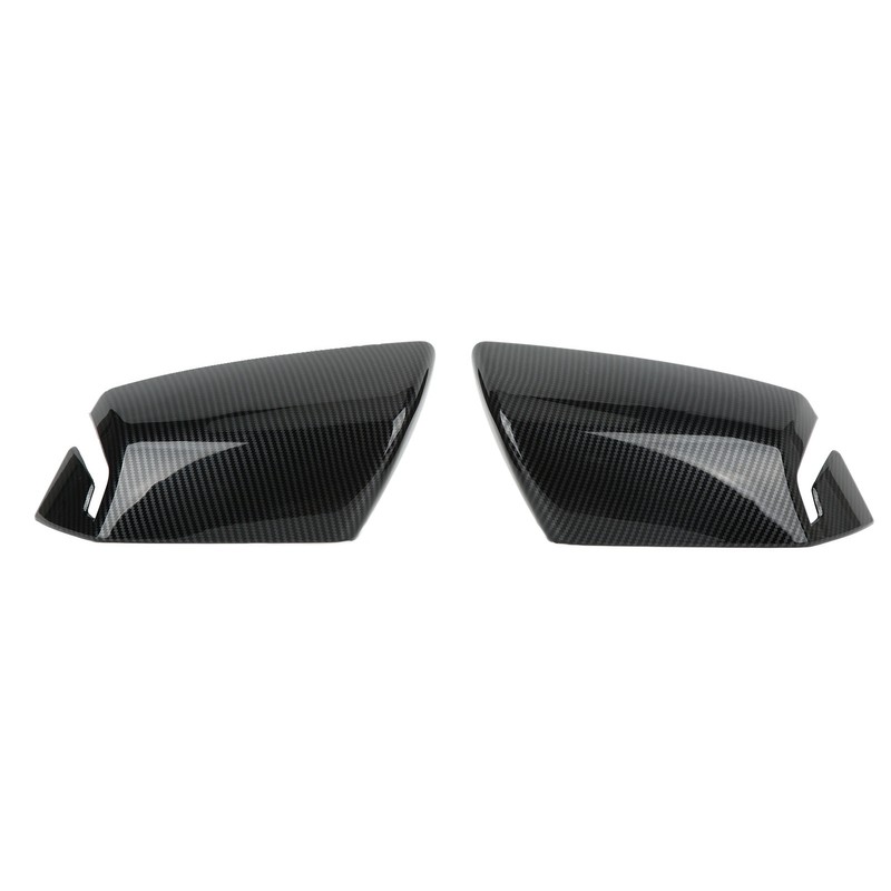 2pcs Side Mirror Cover Carbon Fiber Color Wing Mirror Cap