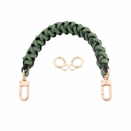 Senral Handbag Short Strap Replacement Top Braided Genuine Leather Handle Strap for Neonoe Bag Artsy,Beaubourg Hobo Noe Top Handle Strap Purse Making