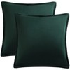 PiccoCasa Decorative Velvet Throw Pillow Covers Pack of 2, Square