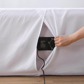 Antranfour Queen Mattress Pad for Air Bed with Pump Opening,Waterproof, Breathable & Noiseless Protector, Fits 15-24 Inch Deep Pockets