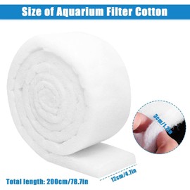 YCSYHQQX Filter cotton aquarium, 2 m, filter sponge for aquarium, aquarium replacement filter, filter pad for aquarium, thickened biochemical filter cushion, filter foam for pond aquarium