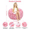 decalsweet Grande Bolsa Puff para Guardar Juguetes para Niños Niñas,