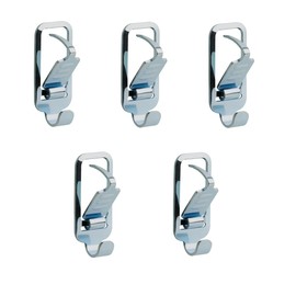 Rocky Mountain Goods All-in-One Picture Hangers – 5 Pack, Zinc Plated, No Tools Required, Easy Installation for Art, Photos, and Wall Décor – Holds Up to 7.5 lbs