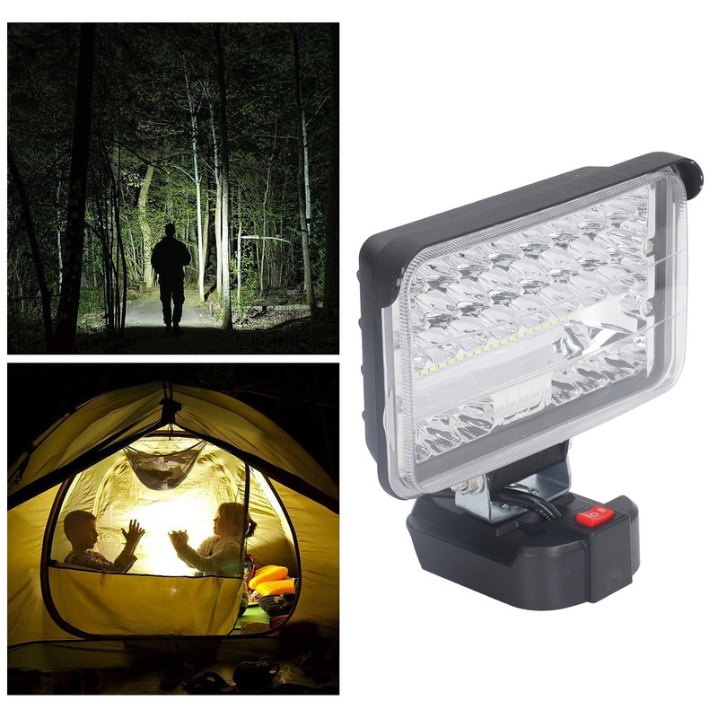 144W 7200LM LED Work Light Spotlight Floodlight Emergency Portable Flashlight
