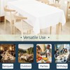 DRAYMAT Roll-Up Disposable Tablecloth, Boxed Disposable Plastic Tablecloth, 1.37x30M, Suitable