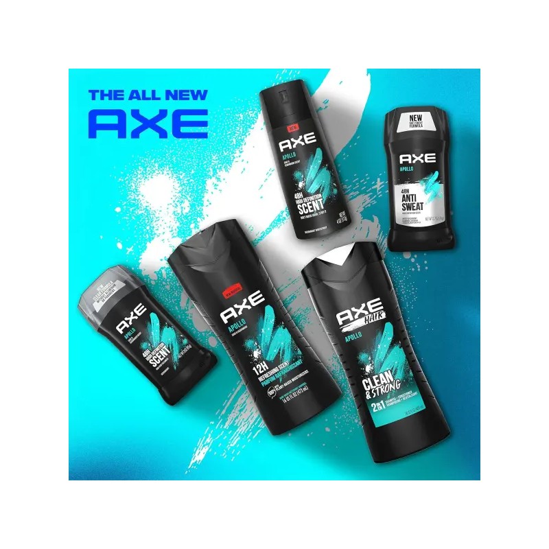 Axe 액스 바디워시 아폴로 4 오래 지속되는 프레시세이지 시더우드 남성용