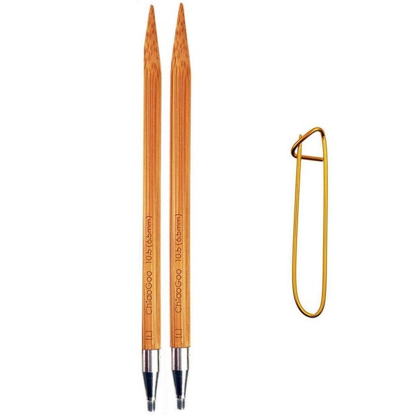 ChiaoGoo Knitting Needles Interchangeable Circular Tips Spin Bamboo 4 inch