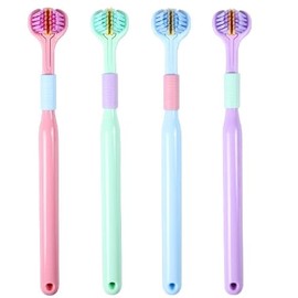 5 Stück Dreiseitige Zahnbürste Kinder,Dreiseitige Kinderzahnbürste,Weiches Dreikopfzahnbürste,Sauberes Kinder Zahnbürste,360-Grad-Mundhygiene,Gesunde Zähne