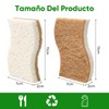 ECYWE Esponjas de Cocina Naturales biodegradables - Esponjas de Cocina
