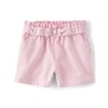 Gymboree,and Toddler Tie Front Linen Shorts,Simple Pink,5T