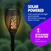 Exhart Garden Solar Lights, Set of 2 Flickering Flame Garden