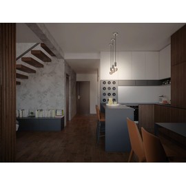 Ledvance Vintage 1906® Round Pendant Light E27, Chrome, Max. 25 W (LED 15 W), E27 Base, Round Canopy, Interior Pendant Light, Combination with 1906 Vintage Lamps, Combination with Smart Lamps