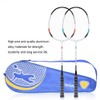 2pcs Aluminum Alloy Nylon Badminton Racket Indoor Outdoor Sports Training