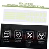 SUPVOX Out Sticker Car Decal Switch Labels Sticker Green Car