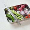 1+1 Stainless Steel Meat Tongs Kitchen Pasta Cooking Tweezers Triangle