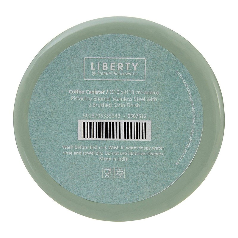 Premier Housewares 507512 Liberty Coffee Canister - Pistachio H13 x