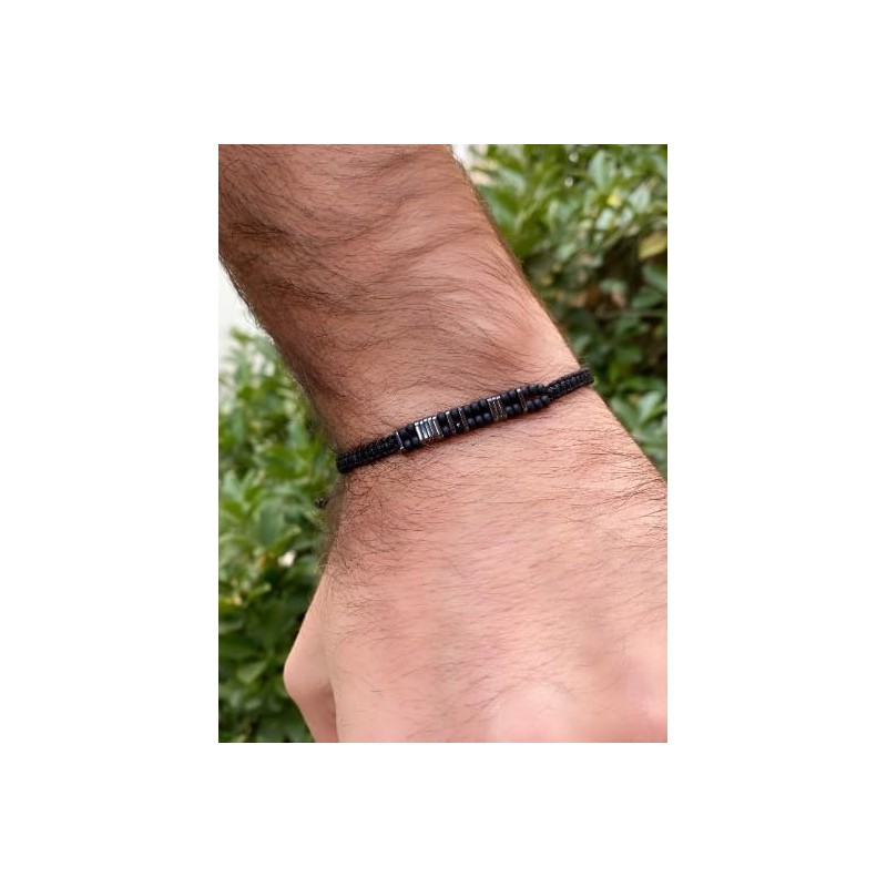 Live Gems | Custom Morse Code Mens Bracelet, Daddy Of