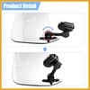 Partuto 37cm Motorcycle Windshield Motorcycle Wind Deflector Clear Lens Adjustable