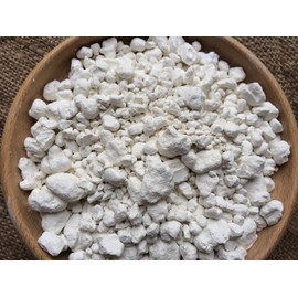 WHITE Clay in the granules edible chunks (lump) natural for eating (food), 4 oz (113 g)