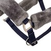 LeMieux Comfort Headcollar for Horses - Navy/Grey - Soft Fleece