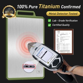 Titanium Cutting Boards for Kitchen Chopping Board with Handle Large Big Small Kitchen Meat Butcher Block 2 in 1 Pure Titanium and Wheat Straw PP Not Wood Bamboo Plastic Silicone Teak Morandi Green