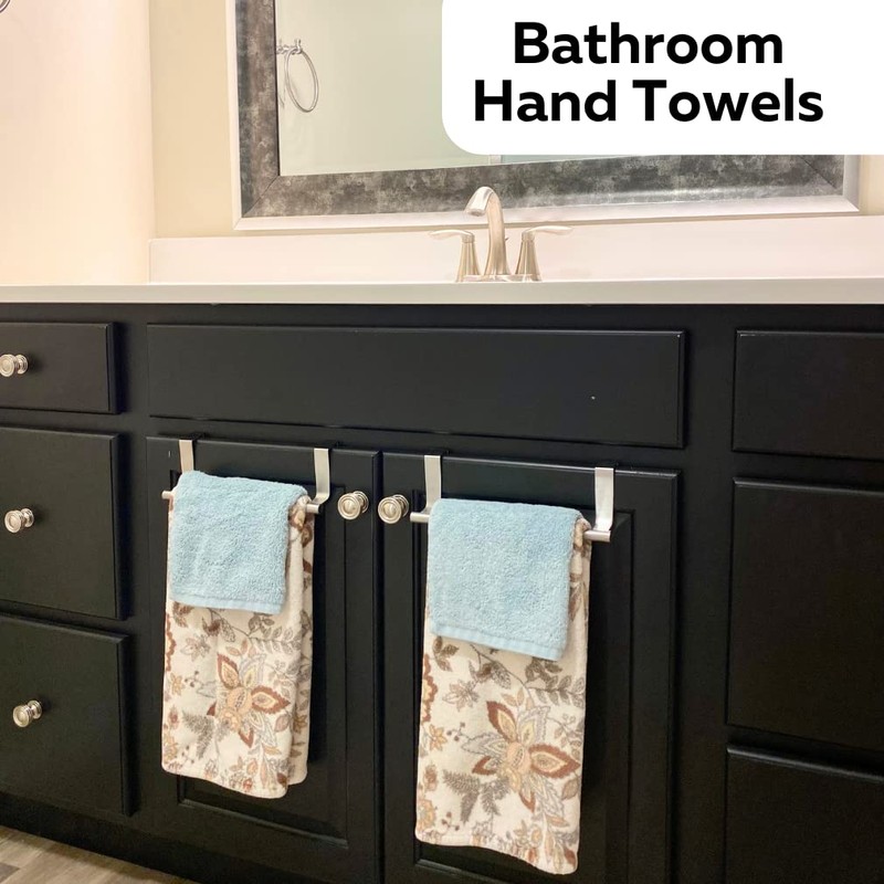 Evelots Towel Hook, Bar Over Cabinet Door - Kitchen, Bathroom
