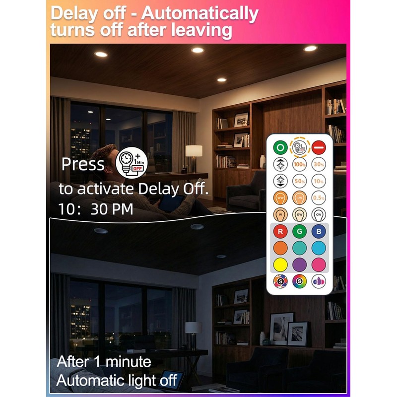 ILC BR30 LED Flood Light Bulbs, Color Changing Light Bulbs,