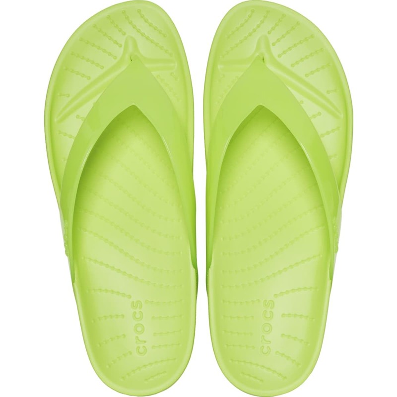 Crocs Women's Splash Flip Flops, limeade