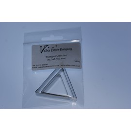 Triangle Cutter Set (30/40/50mm) - Stainless Steel Sugarcraft Cutter