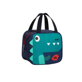 JUPSK Dinosaur Lunch Bag for Boys, Insulated Lunch Bag for Kids Portable Leak-Proof Thermal Cooler Bag Children Lunch Box Tote Bag with Carry Handle for School Camping Picnic Travel