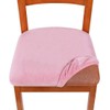 Homaxy Velvet Dining Chair Seat Covers Set of 6, Stretch