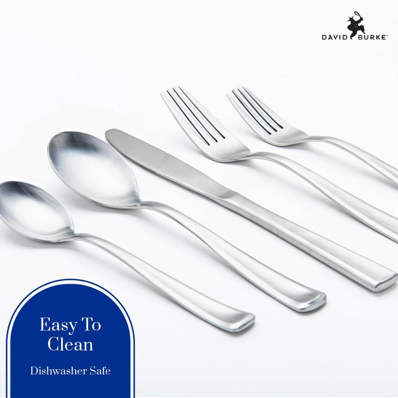 David Burke 20-Piece Avignon Flatware Set - Premium Stainless Steel
