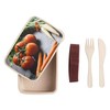 Fabulous Lunch Box Lunch Box with Cutlery, Rosary, Tomatoes and
