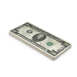 Scratch Cash 100 x $20 Dollars Old Style (Real Size)