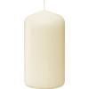 Bolsius Ivory Pillar Candles – 2x3 Inches – 20 Pack