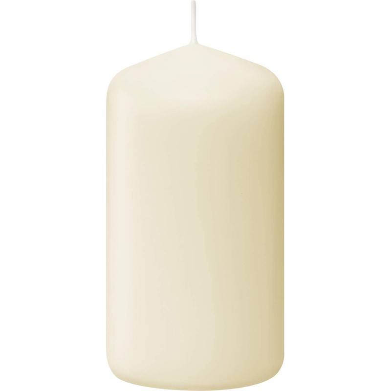 Bolsius Ivory Pillar Candles – 2x3 Inches – 20 Pack