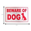Beware of Dog Red High Contrast Warning Safety Door Sign