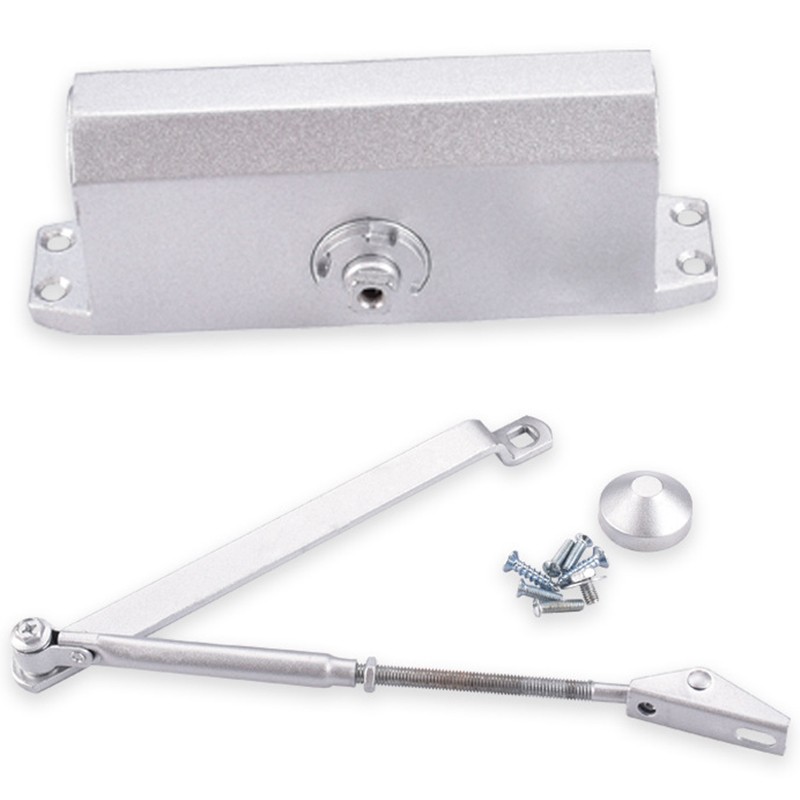 Automatic Door Closer Punch Free Adjustable 180 Degrees Automatic Closing